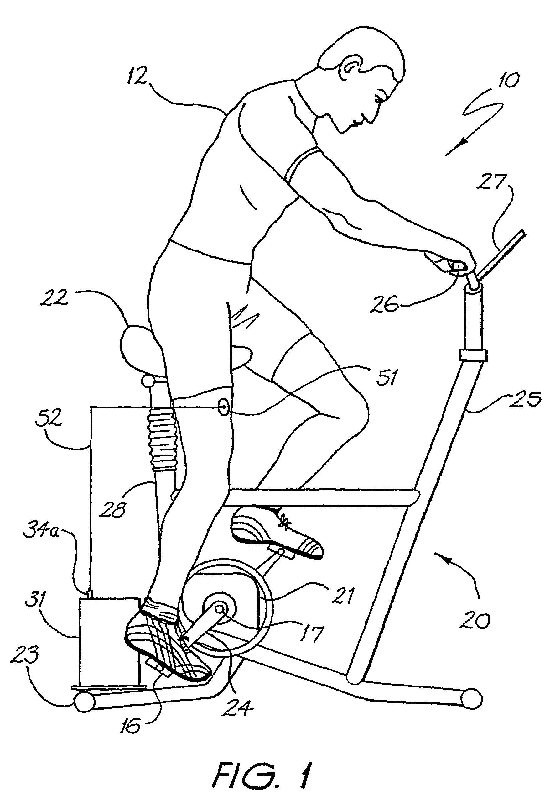 Exercise apparatus for a person with muscular deficiency