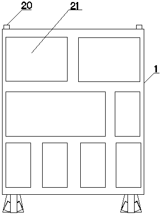 A compression storage device for hospital financial vouchers