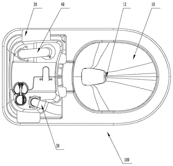 Closestool flushing method