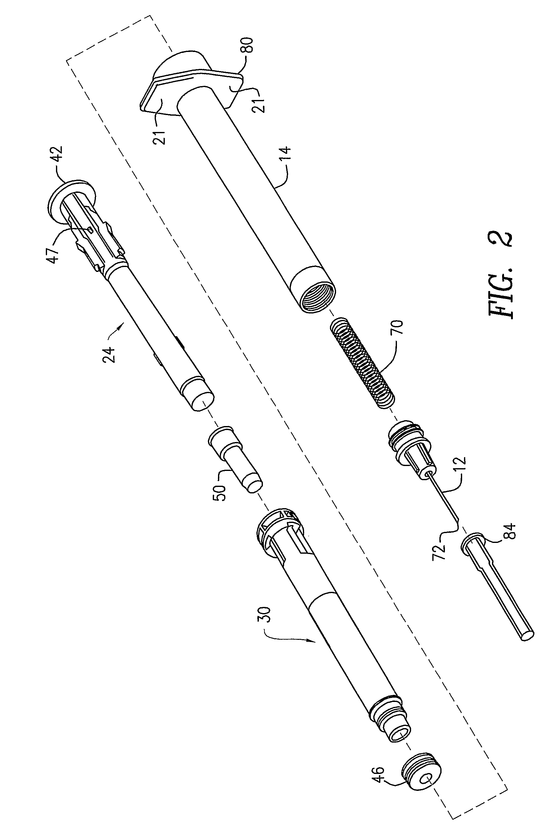 Retractable needle syringe assembly