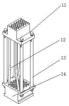 Automatic production device for duct type vertical collecting box of detonator