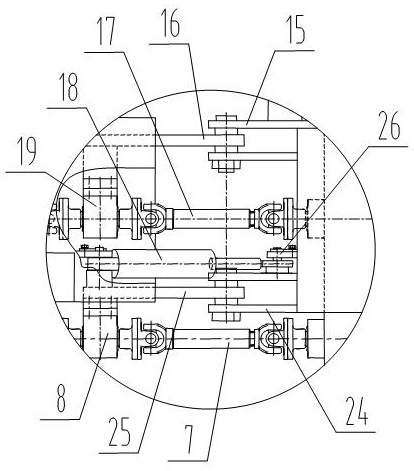 Hinge steering four-wheel drive tractor