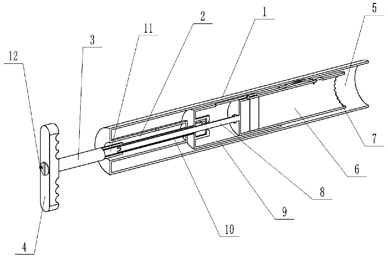 Medical totally-enclosed pathological sampling device