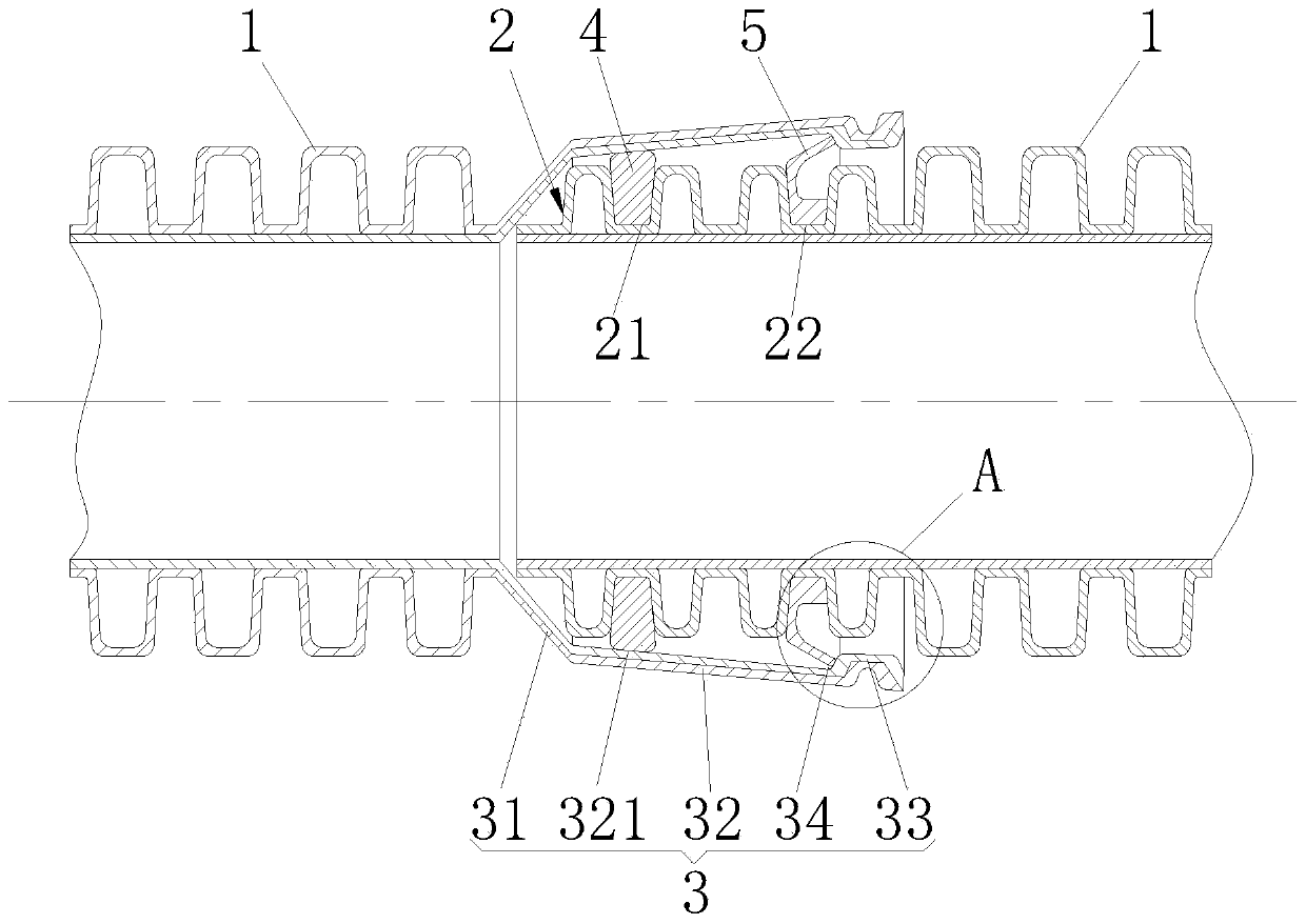 Pipe assembly with anti-disengagement sealing structure