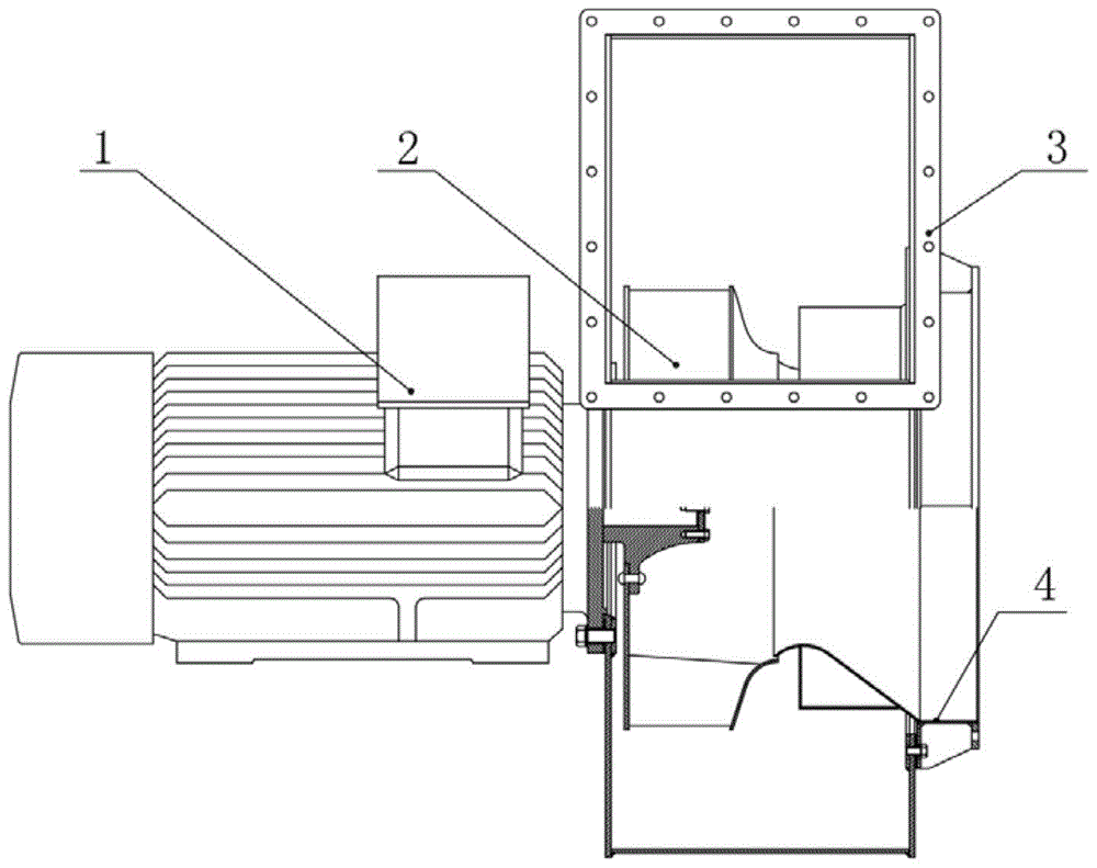 A kind of method that adopts carbon fiber composite material to prepare impeller of centrifugal fan