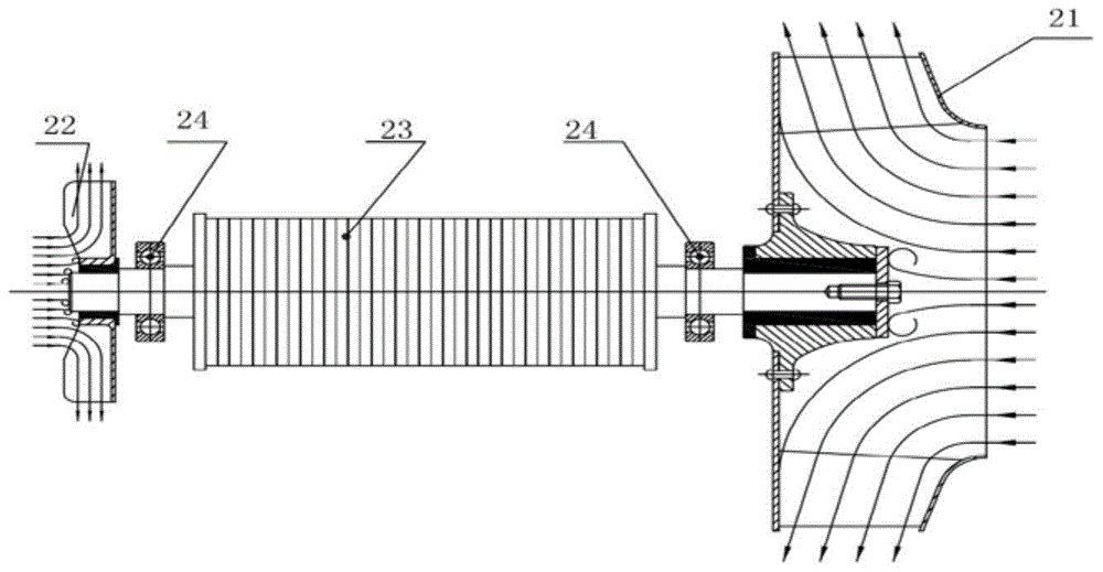 A kind of method that adopts carbon fiber composite material to prepare impeller of centrifugal fan