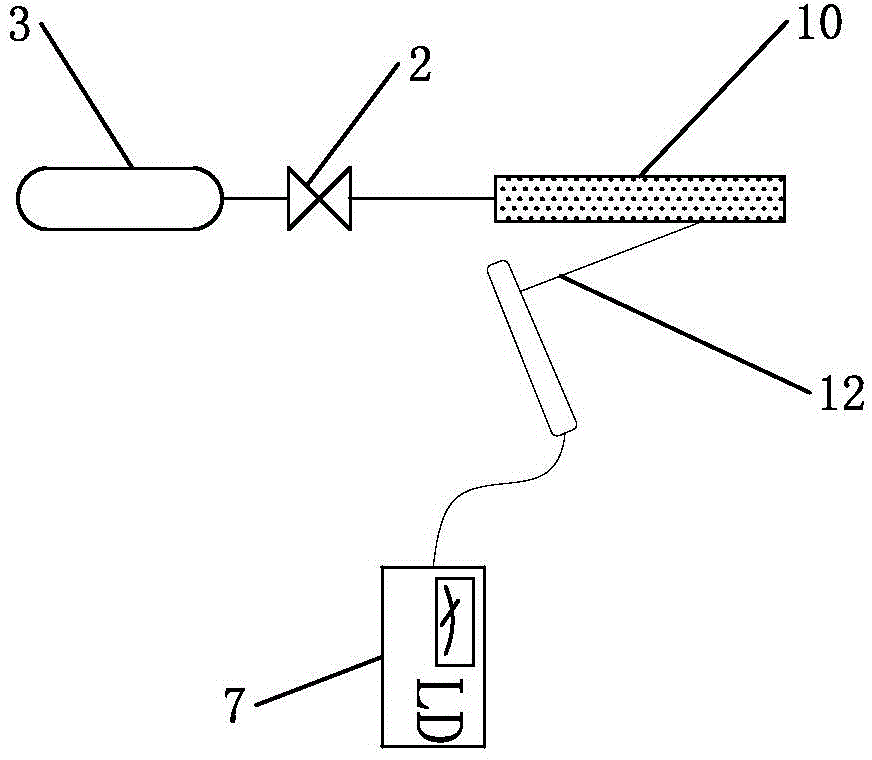 Method and device for detecting gas concentration