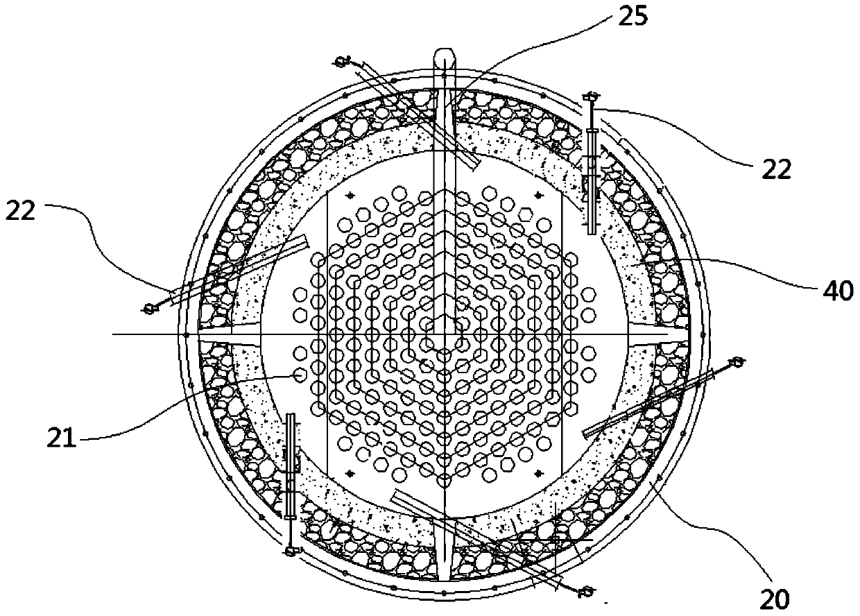 Reactor for preparing synthesis gas by catalytic reforming of methane and carbon dioxide