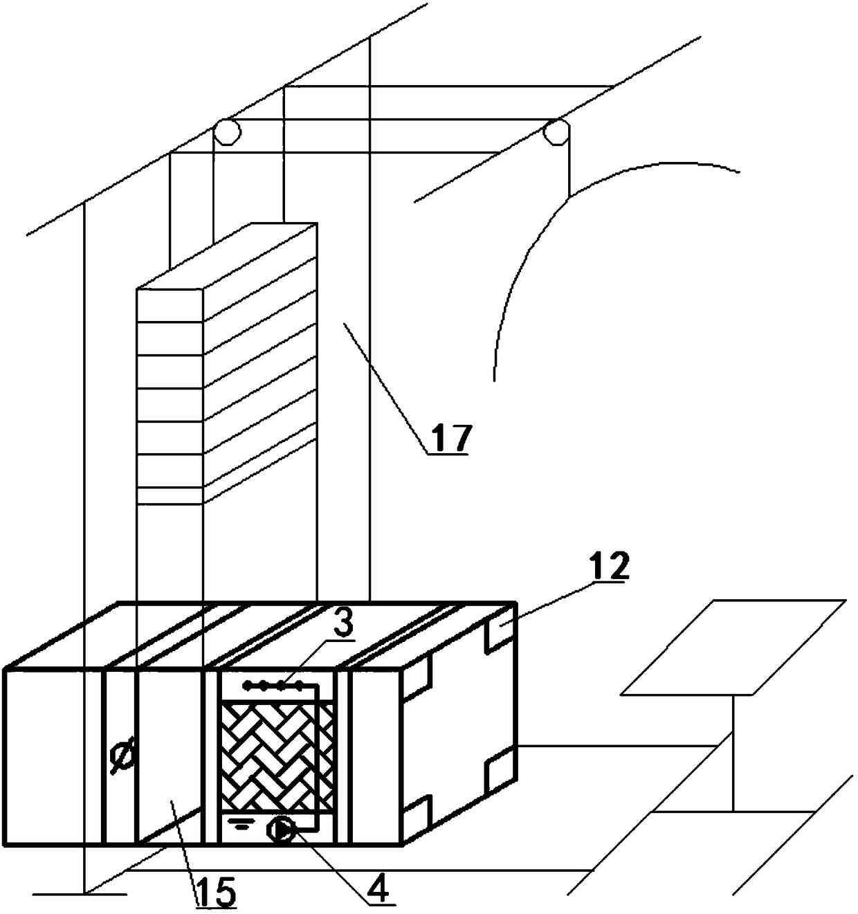 Fanless evaporative cooling ventilation and cooling system for gymnasium