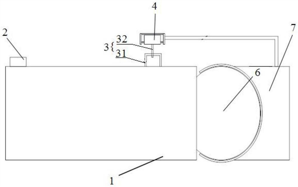 Oil cylinder root angle measuring device and double-shield heading machine attitude measuring system