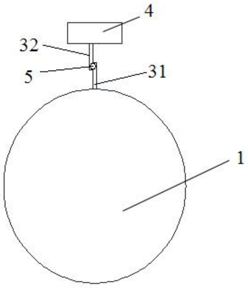 Oil cylinder root angle measuring device and double-shield heading machine attitude measuring system