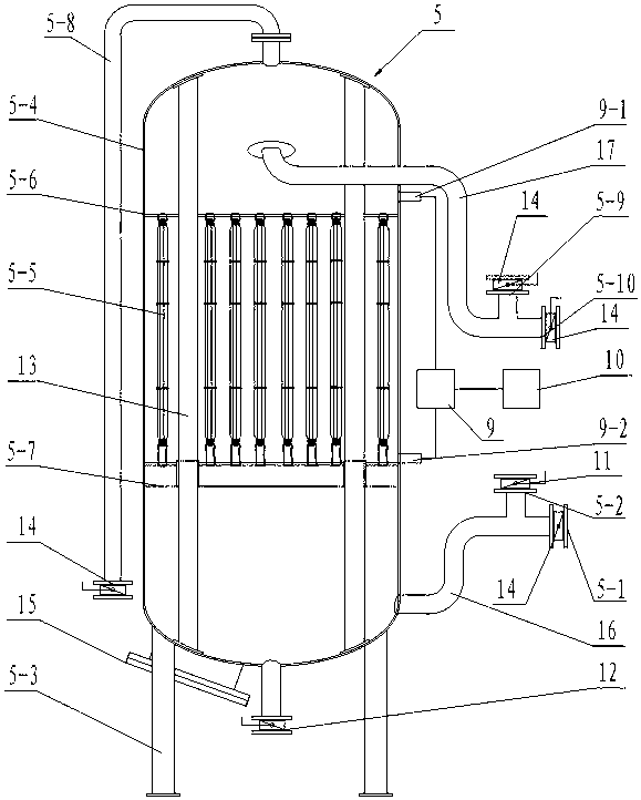 Heating system by utilization of waste heat of blast furnace slag flushing water and method thereof