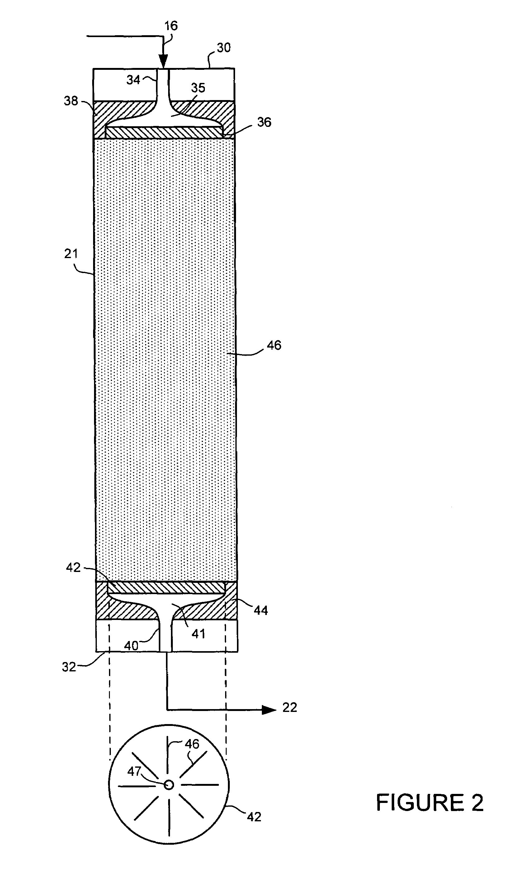 De-pressurization scheme for chromatography columns