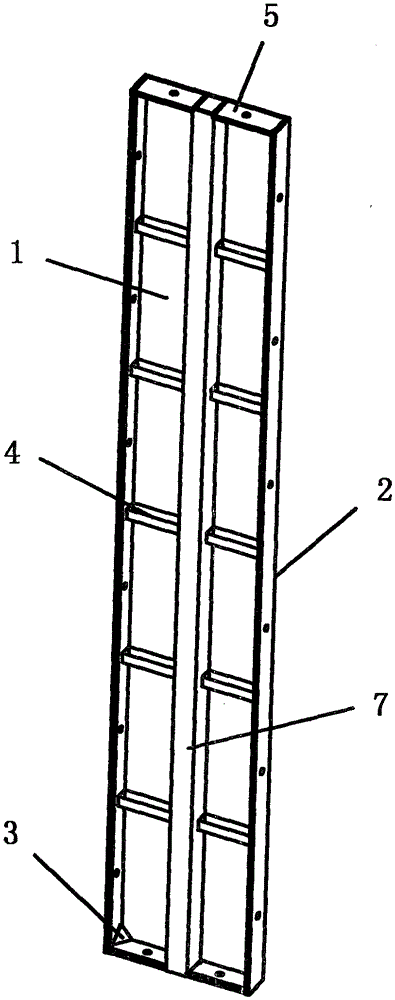 Reinforced plastic formwork for construction and manufacturing method thereof