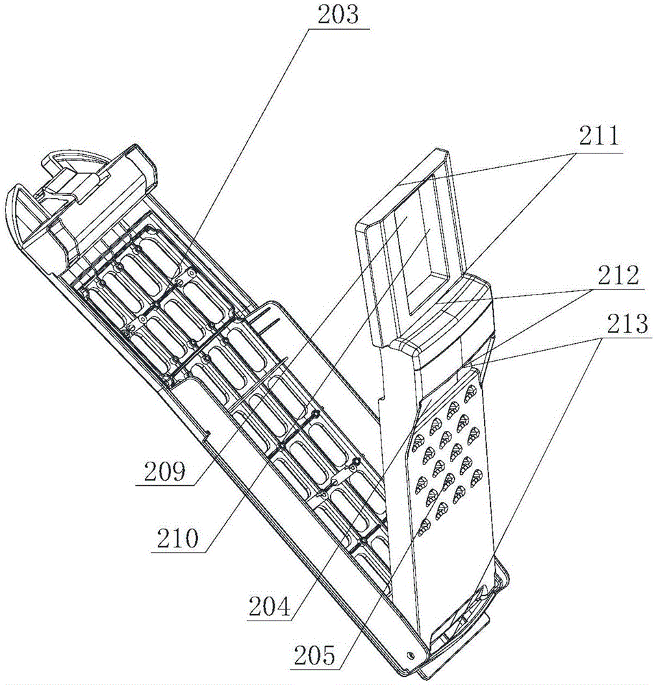 Omnibearing thread scrap filtering unit and washing machine