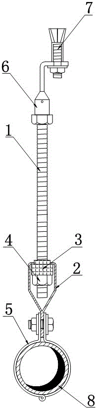 A method for installing a refrigerant pipe using a heat-insulating hanger device