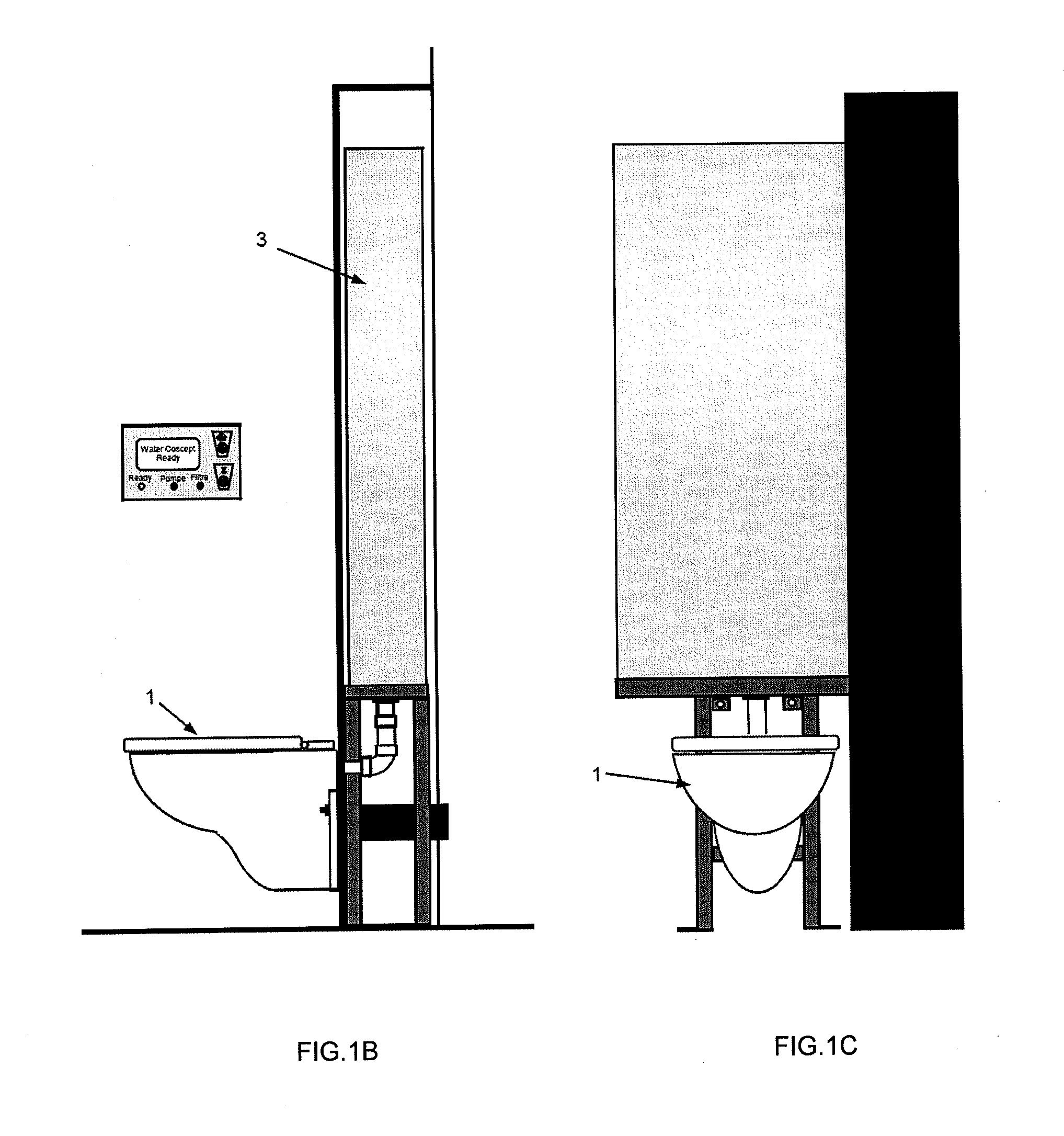 Installation for recycling sanitary water