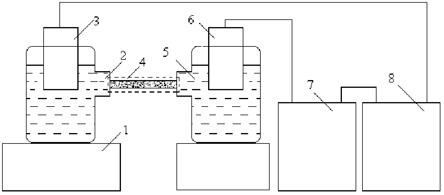 Novel method and apparatus for enriching and separating metal ions in sewage