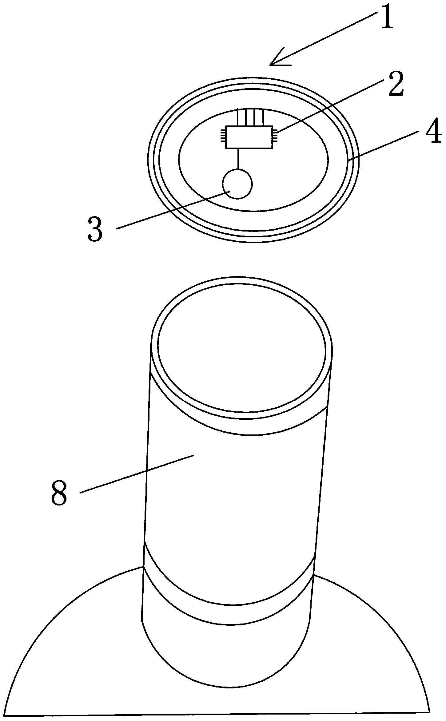 Electronic anti-fake label and realizing method