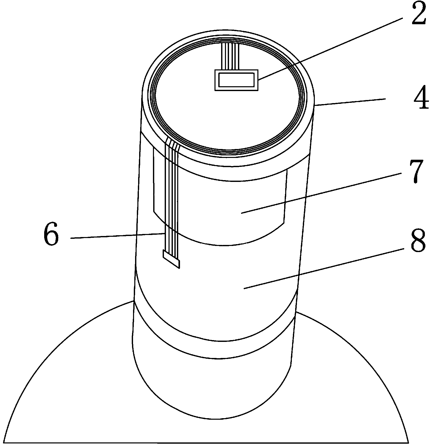 Electronic anti-fake label and realizing method