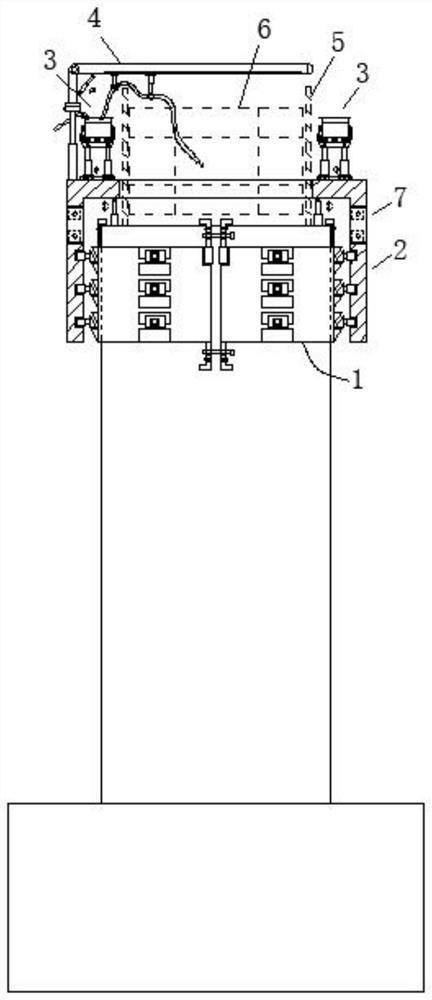 Positioning and moving device for reconstruction construction of water-blocking bridge of river channel