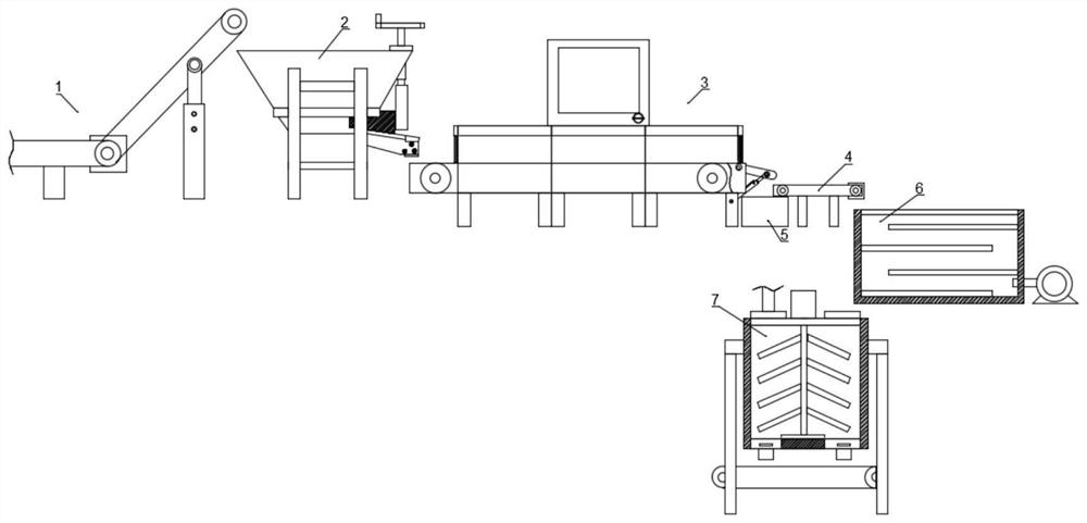 Household garbage incineration furnace slag treatment system