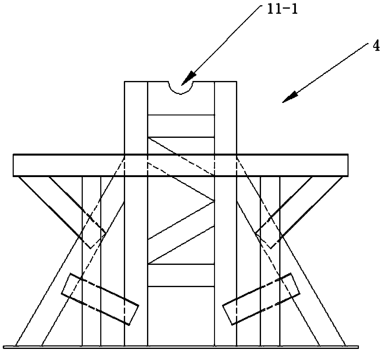 A stator frame welding displacement tool and its use method