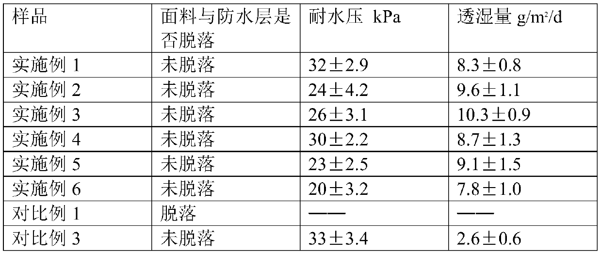 A kind of composite waterproof and moisture-permeable fabric and preparation method thereof