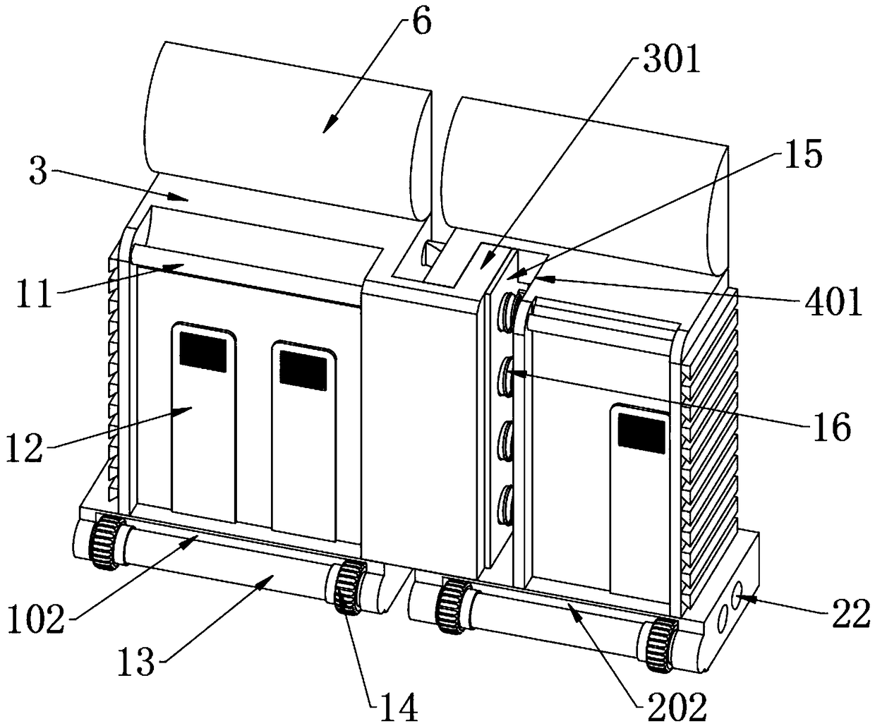 Highway bridge splicing type traffic control device