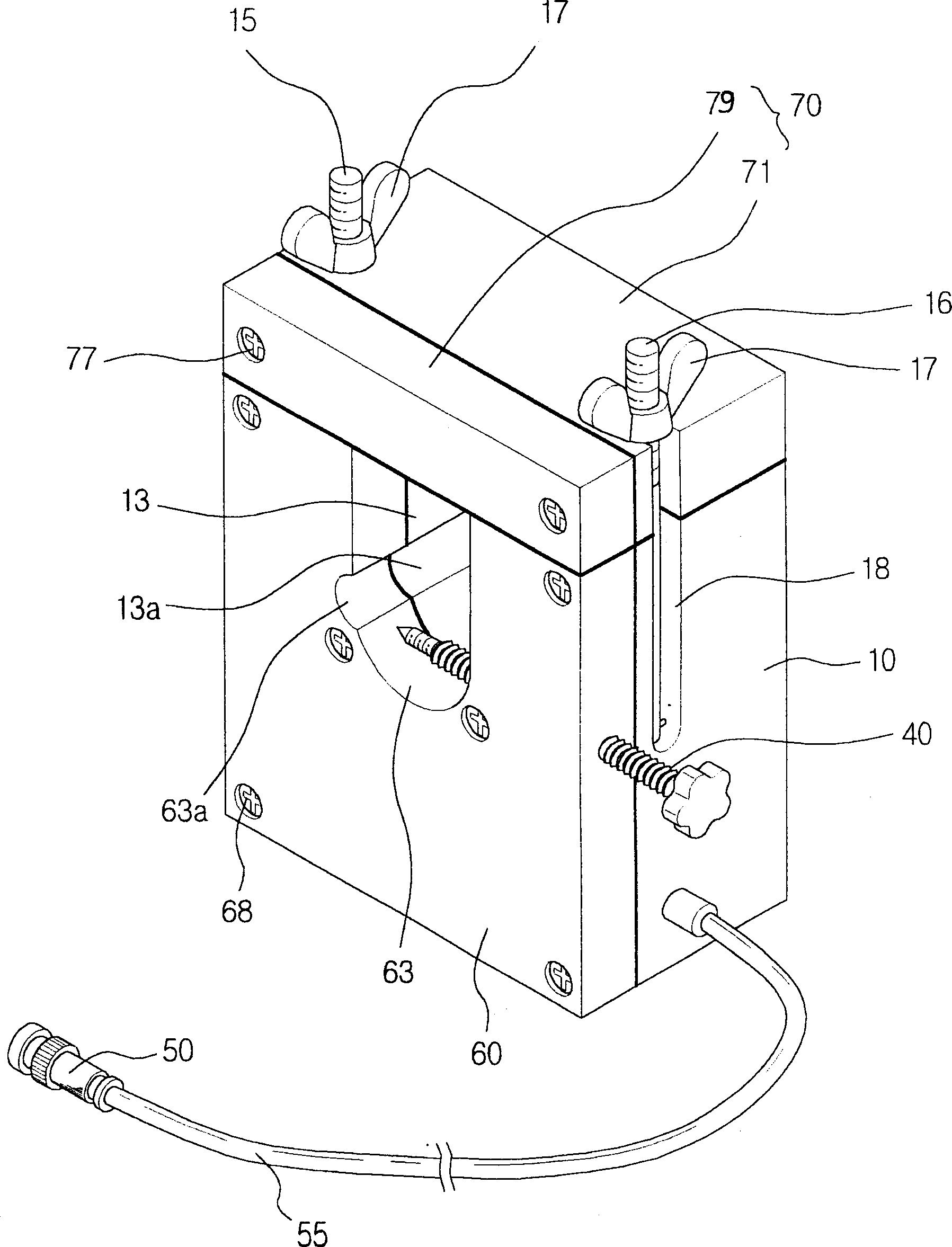 Detector for measuring voltage/current of distribution low voltage line