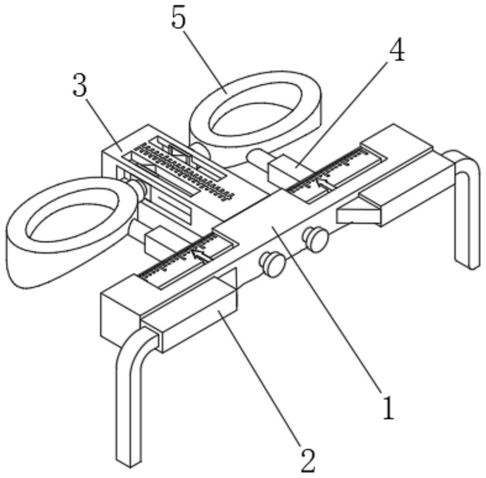 Double-eyelid operation auxiliary tool without damaging vascular network and lymphatic system