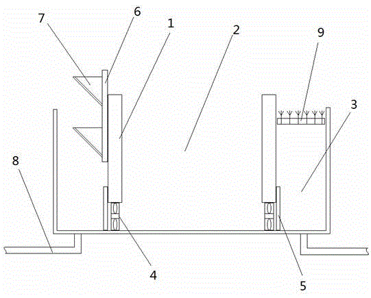 A double-layer artificial river downstream of a reservoir