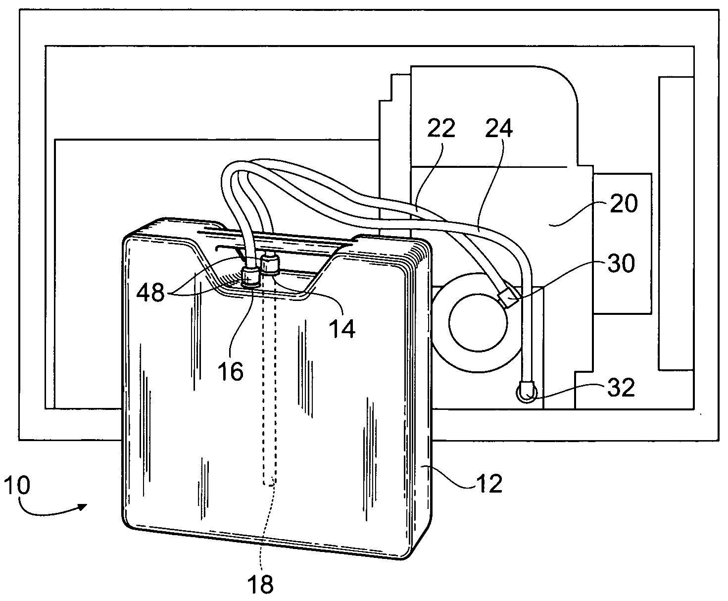 Container for engine lubricating oil