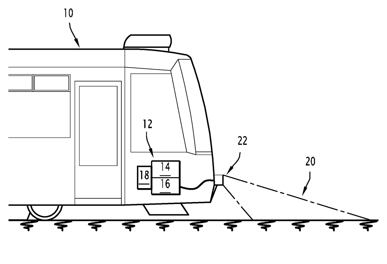 Warning Device for an Urban Public Transport Vehicle, in Particular a Tramway