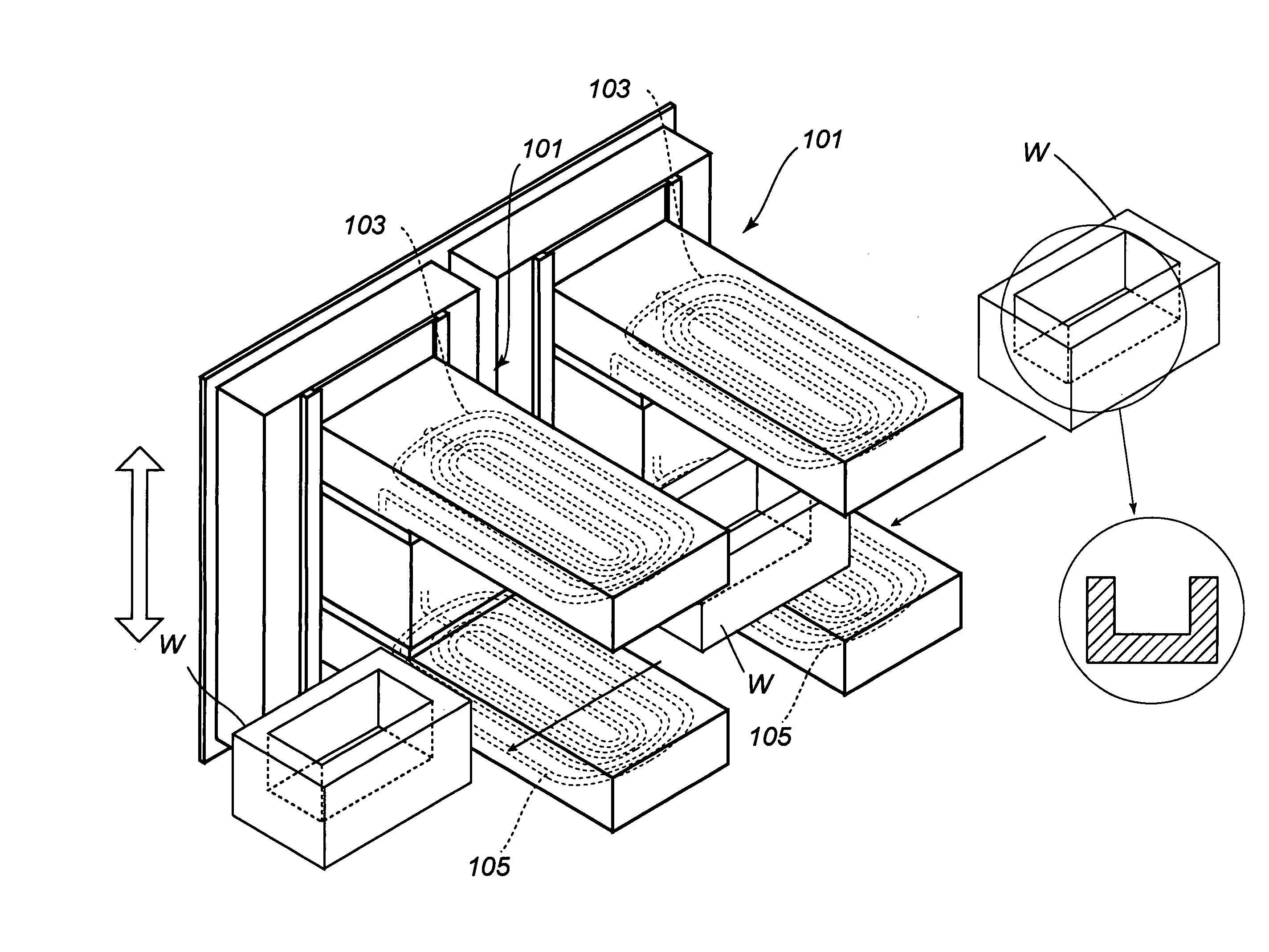 Apparatus and method for heating works uniformly through high frequency induction coils