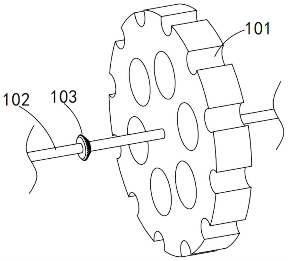 Secondary grinding lotus root starch processing device