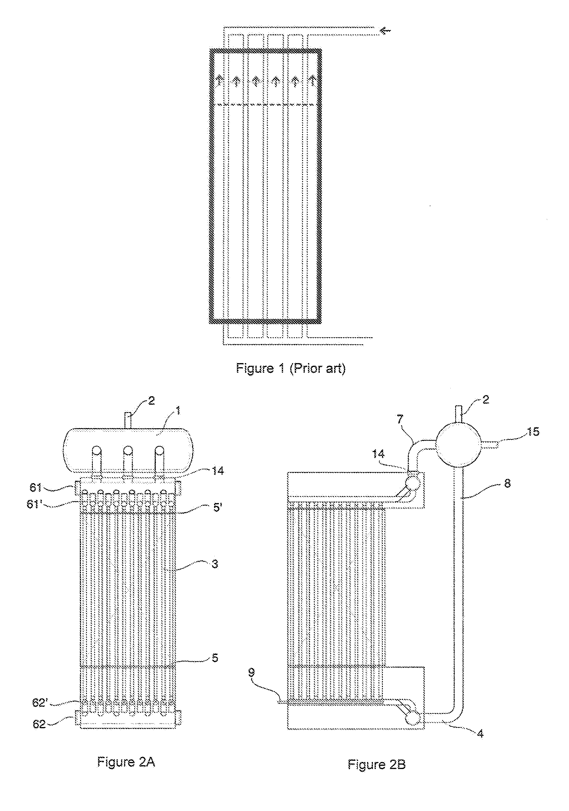 Heat storage system and method for the charging and discharging thereof