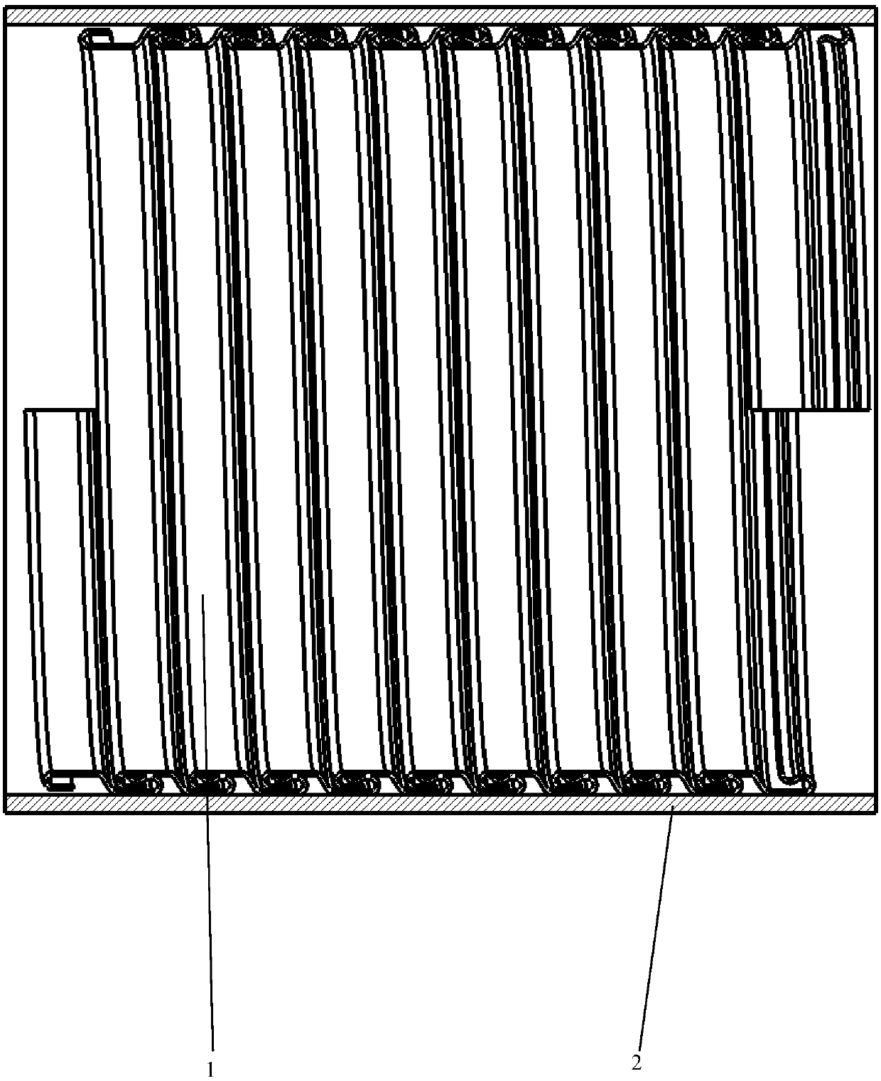 Tester for simulating washout conditions of flexible stand pipes of oil and gas fields