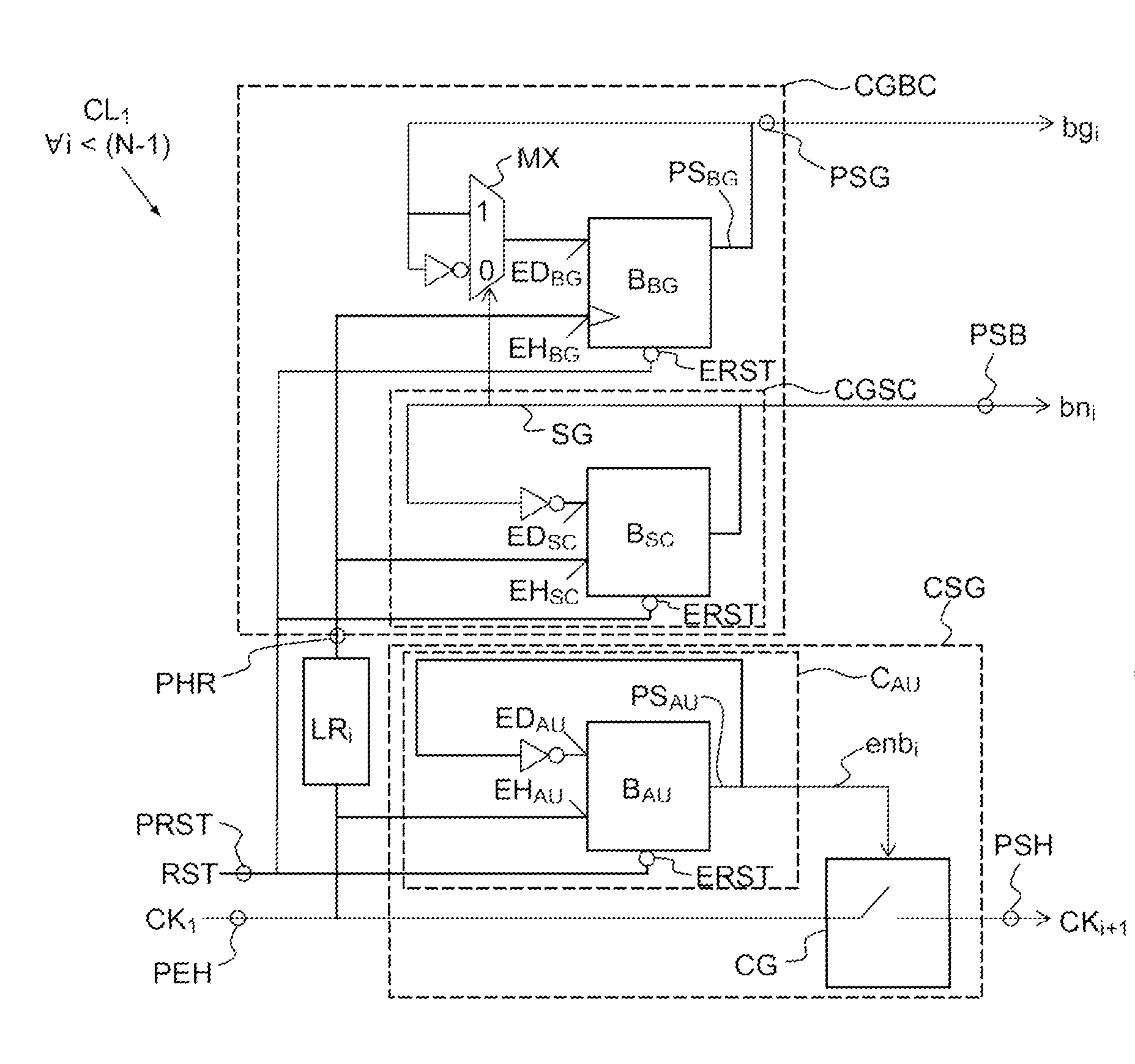 Gray counter and analogue-digital converter using such a counter