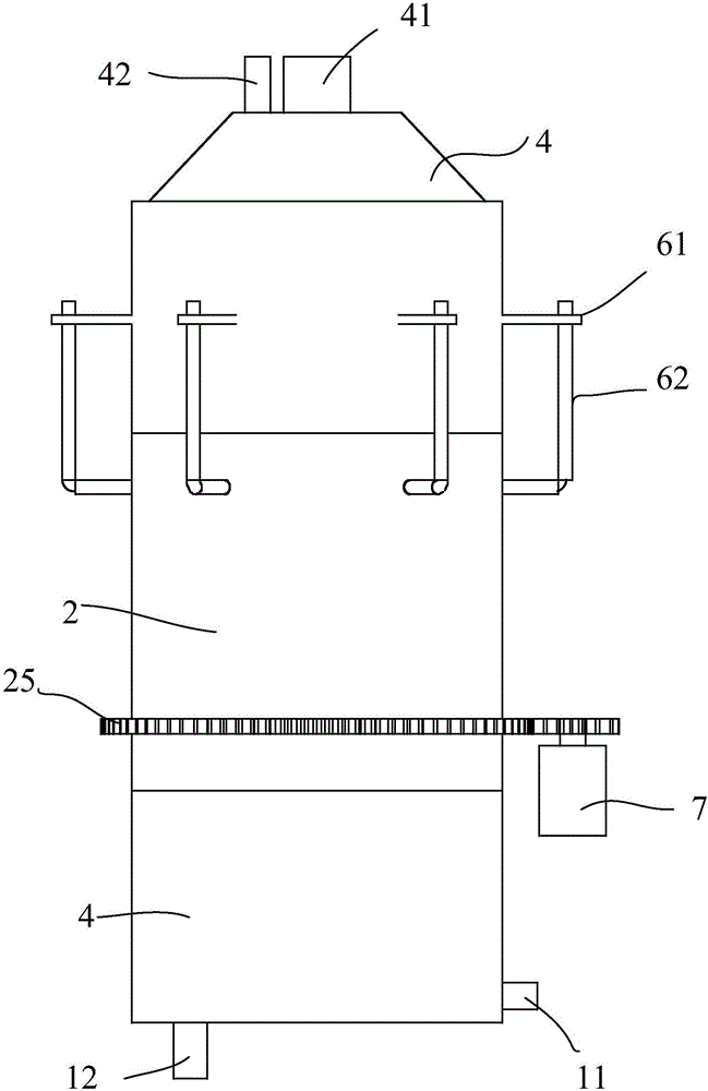 SiHCl3 synthetic tail gas treatment device