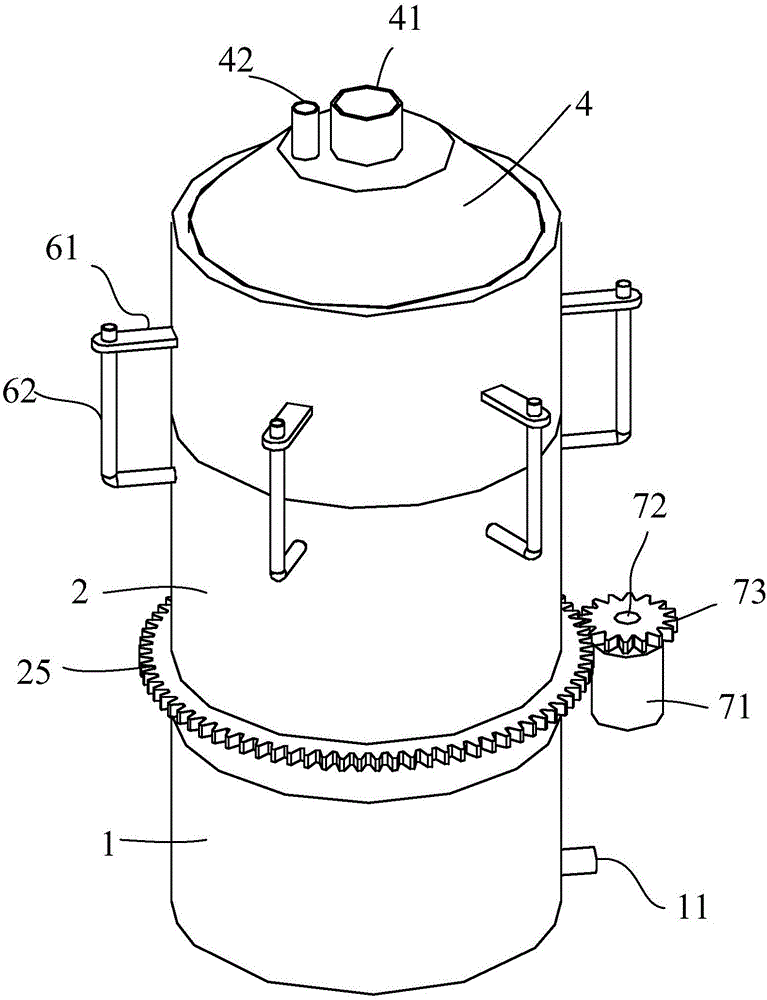 SiHCl3 synthetic tail gas treatment device