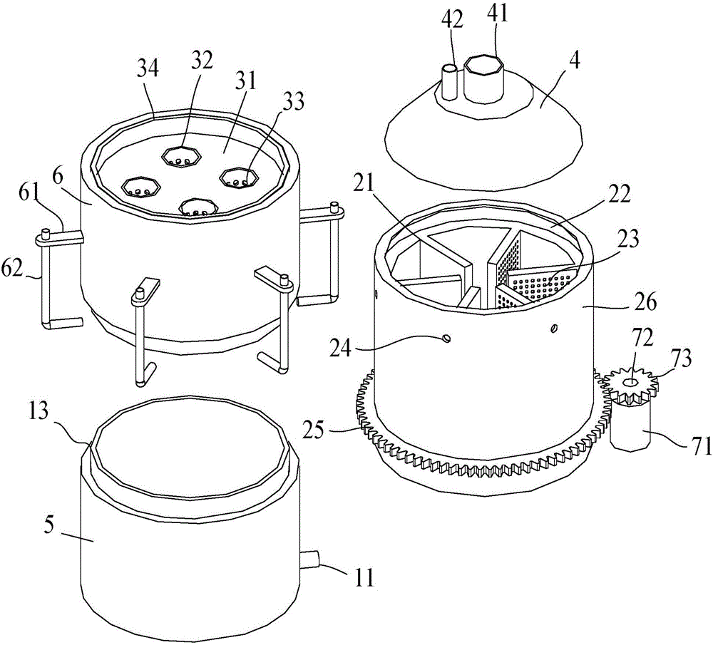 SiHCl3 synthetic tail gas treatment device