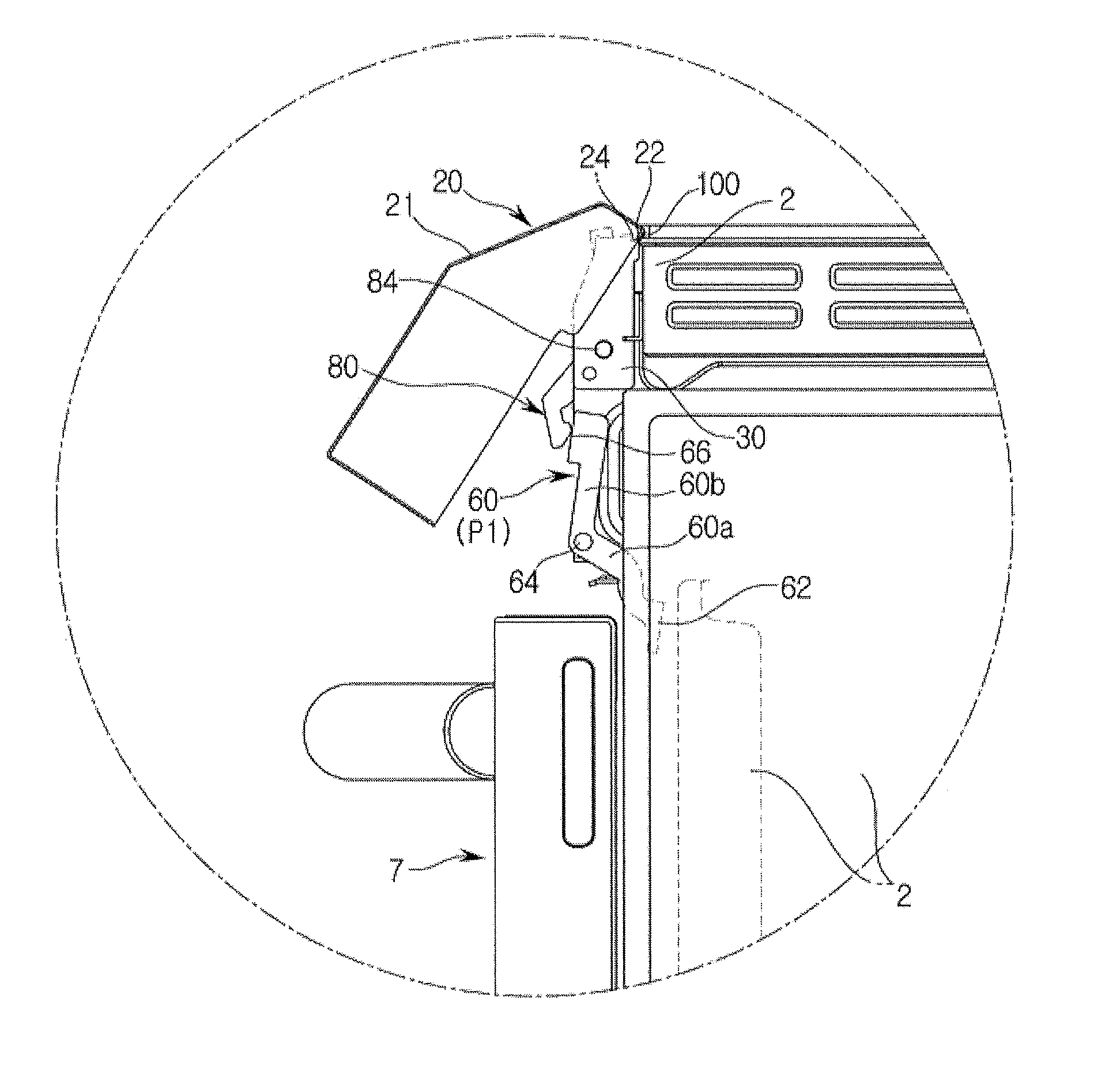 Control panel and method of assembling the same and cooking appliance having the same