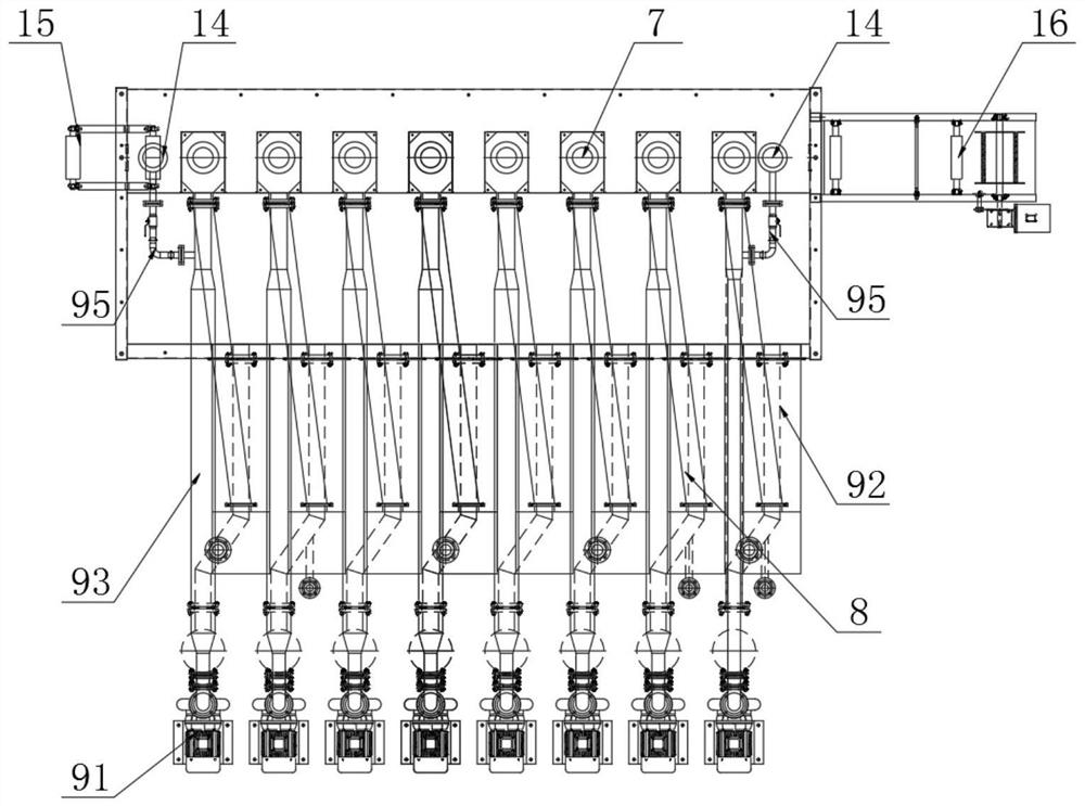 Loose type showering rope-shaped washing machine