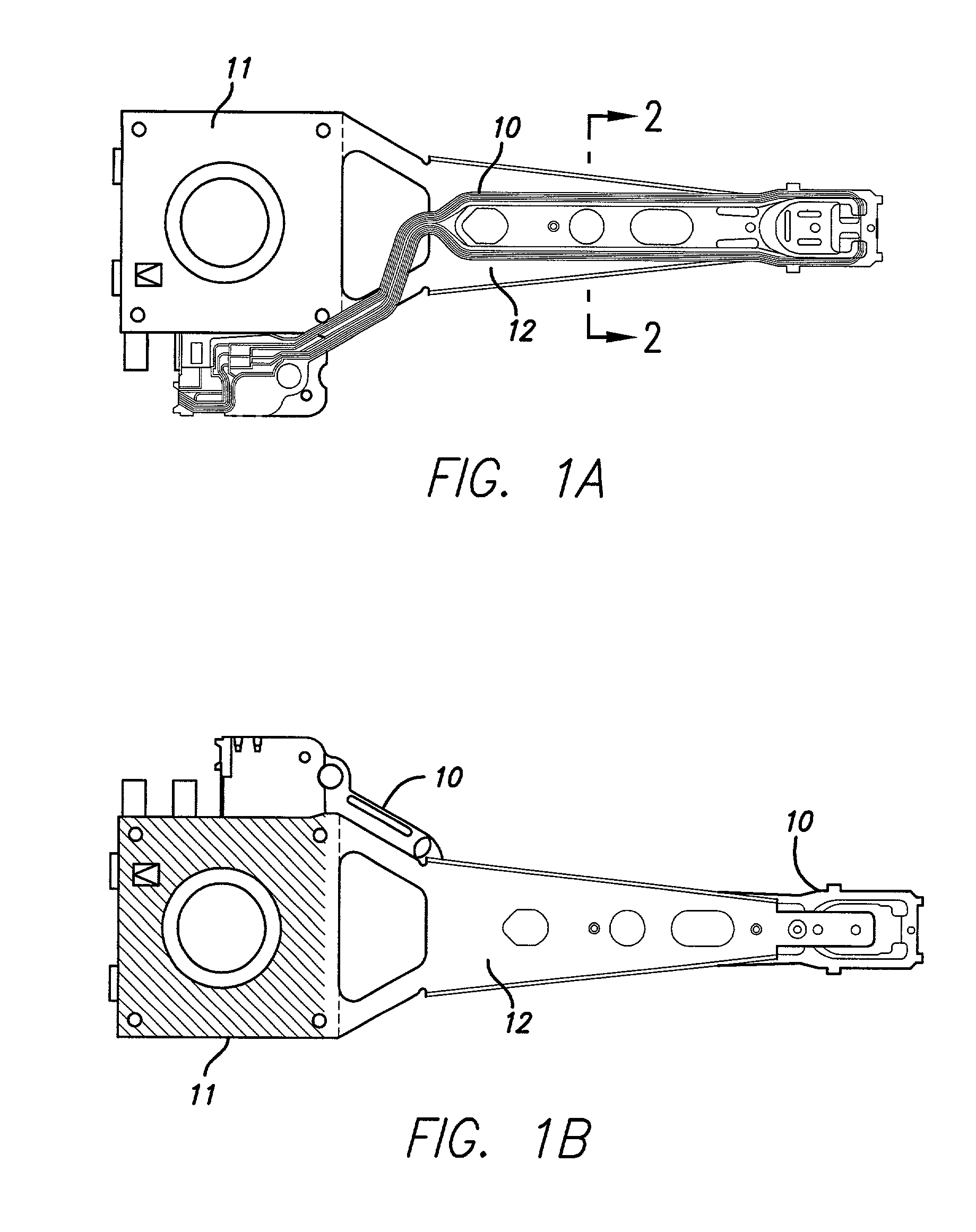 Suspension interconnect with controlled noise