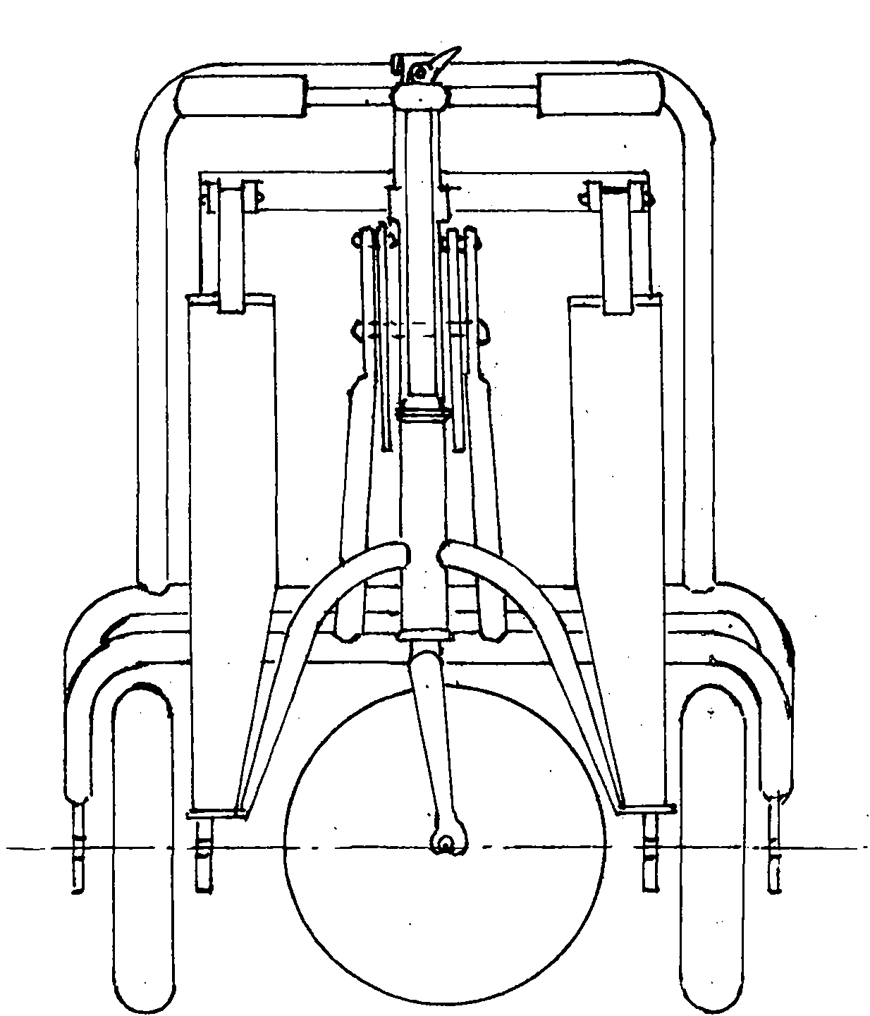 Folding tricycle