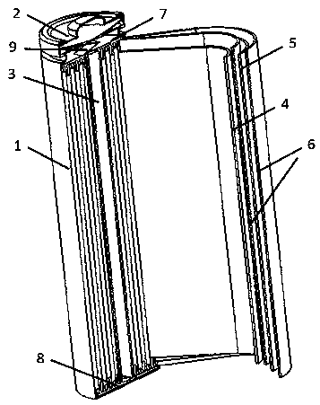 Preparation method of 18650 cylindrical lithium ion battery with capacity up to 3400 mAh