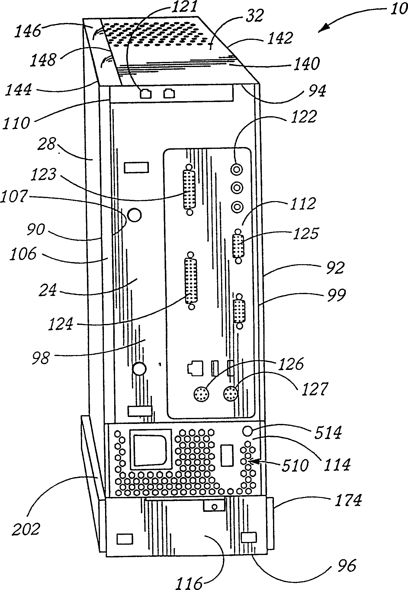 Computer with modular power assembly