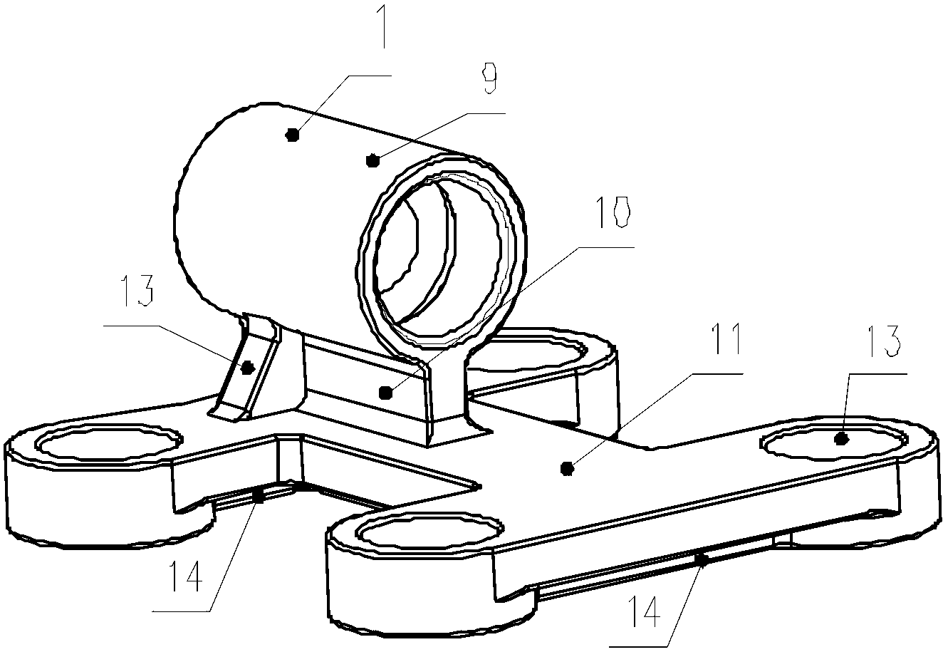 Vibration isolation device of oil pressure sensor