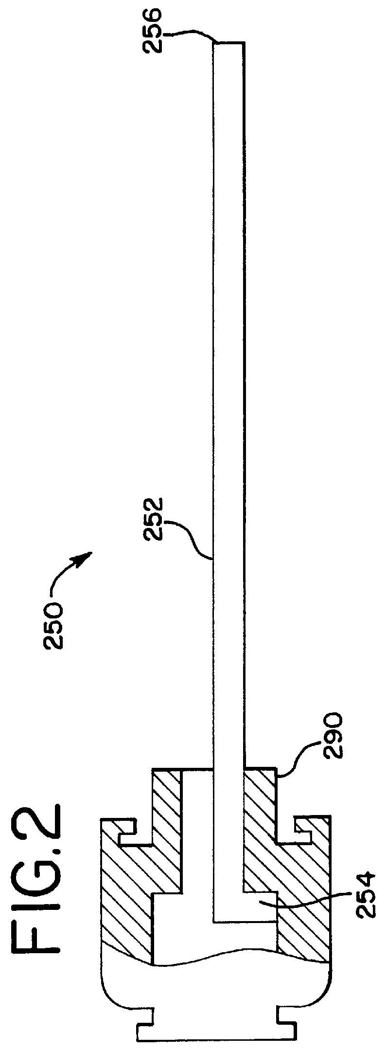 Flow directed catheter having radiopaque strain relief segment